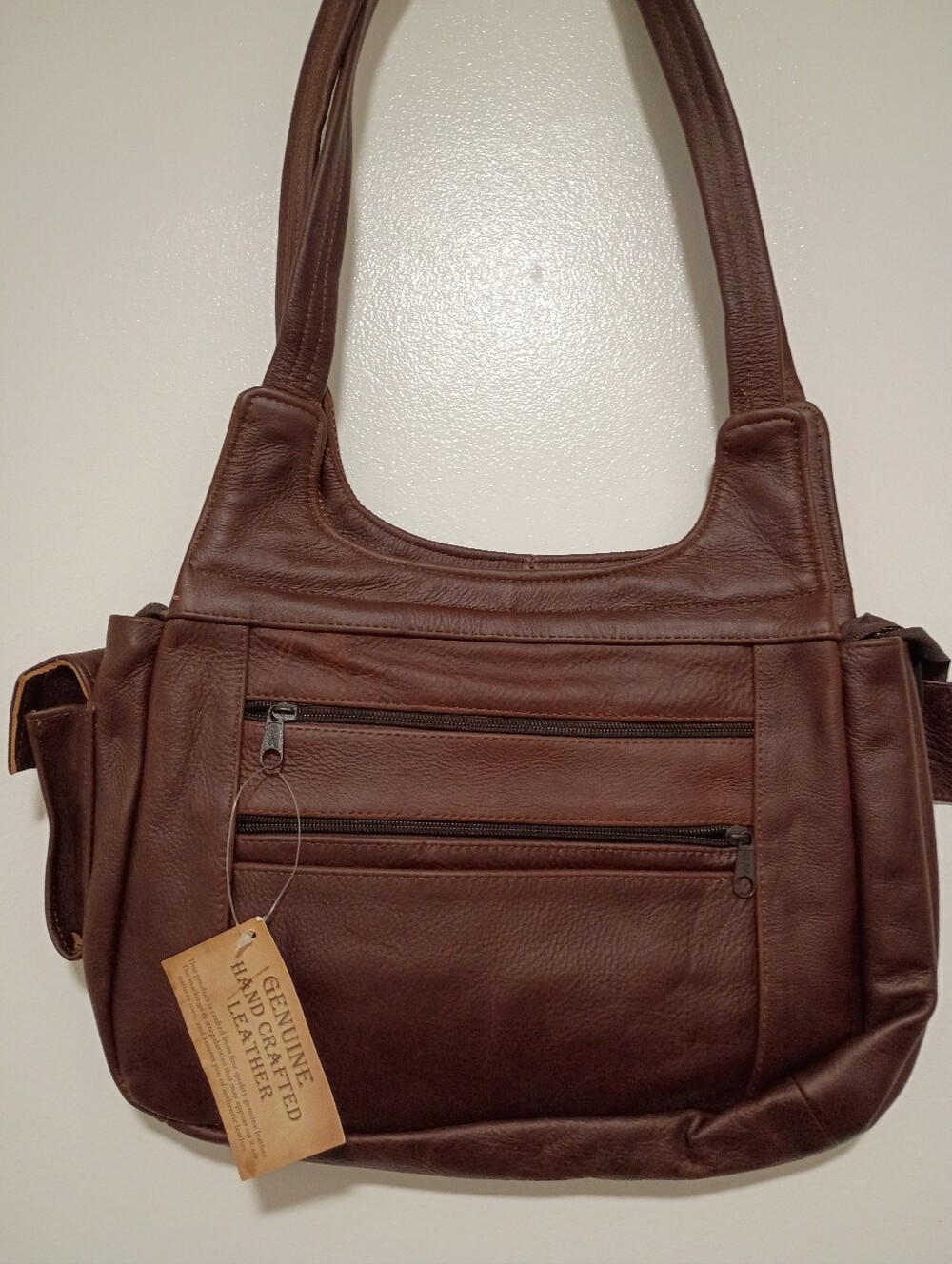 Genuine Hand Crafted Leather Women's Brown Shoulder Bag